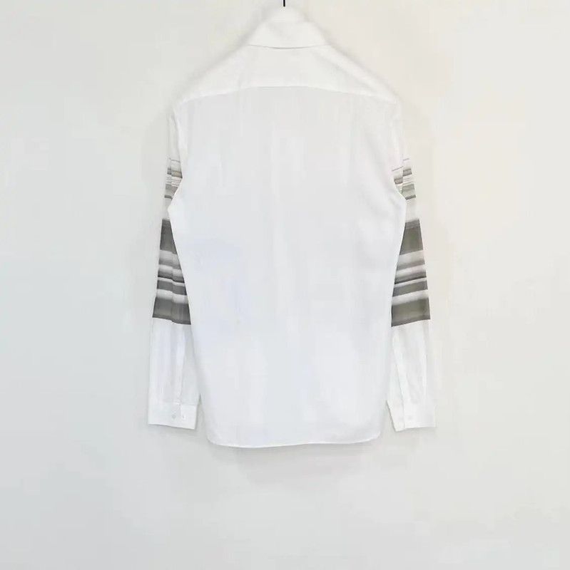 Neil Barrett Neil Barrett Men's Long Sleeve Shirt in White 0089 Size US L / EU 52-54 / 3 - 6 Thumbnail