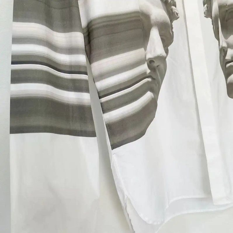 Neil Barrett Neil Barrett Men's Long Sleeve Shirt in White 0089 Size US L / EU 52-54 / 3 - 5 Thumbnail