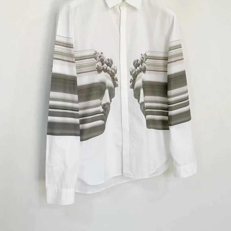 Neil Barrett Neil Barrett Men's Long Sleeve Shirt in White 0089 Size US L / EU 52-54 / 3 - 2 Thumbnail