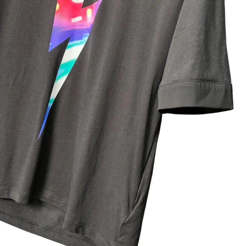 Neil Barrett NeIL Barrett Black Cotton Graphic Short Sleeve T-Shirt 0089 Size US S / EU 44-46 / 1 - 6 Thumbnail