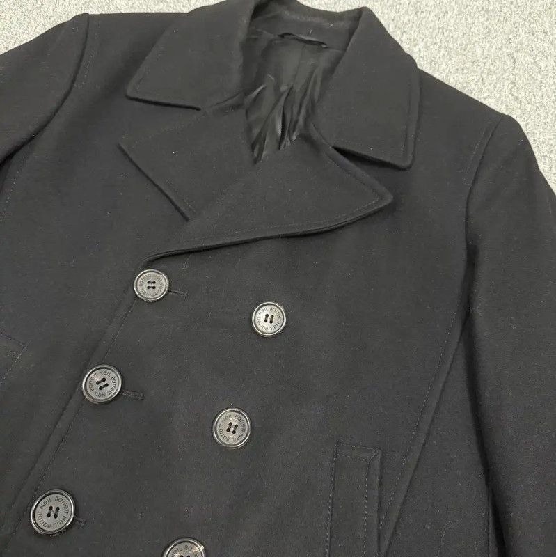 Neil Barrett NeIL BarreTT Black Wool Double-Breasted Coat 0089 Size US XL / EU 56 / 4 - 3 Thumbnail