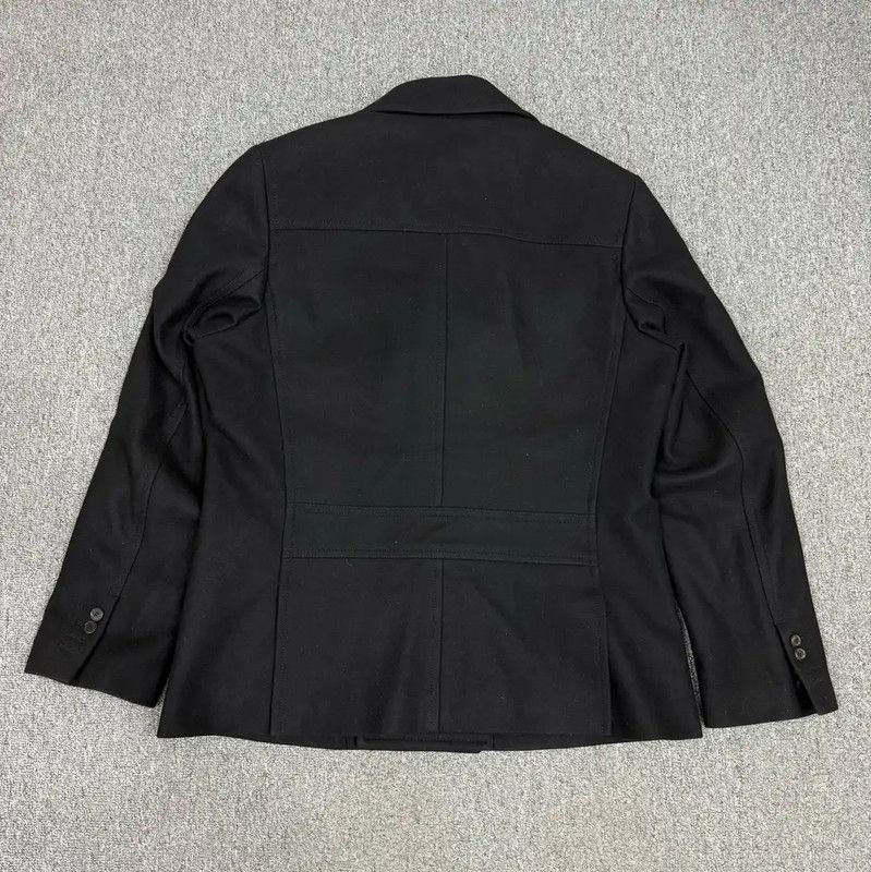 Neil Barrett NeIL BarreTT Black Wool Double-Breasted Coat 0089 Size US XL / EU 56 / 4 - 2 Thumbnail