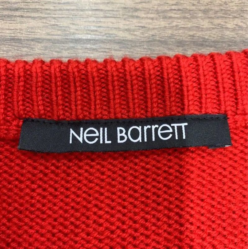 Neil Barrett NeIL BarreTT Red Wool Pullover Sweater 0089 Size US M / EU 48-50 / 2 - 4 Thumbnail