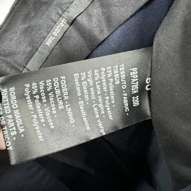 Neil Barrett Neil Barrett Navy Wool Blend Casual Pants 0089 Size US 32 / EU 48 - 6 Thumbnail