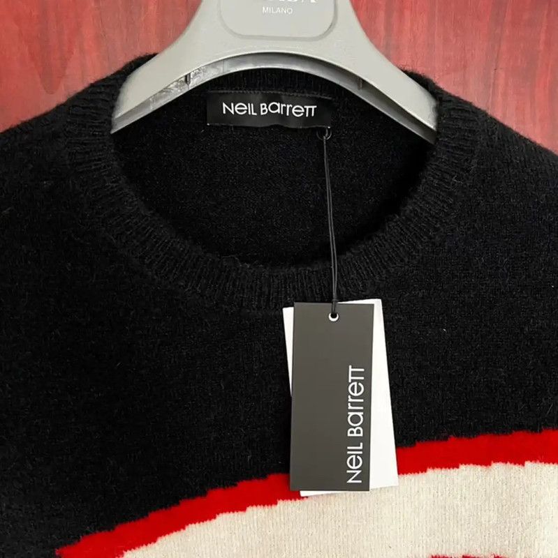 Neil Barrett NeIL BarreTT Color Block Wool Blend Sweater 0089 Size US XS / EU 42 / 0 - 2 Thumbnail