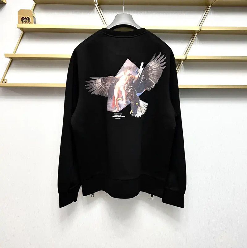 Neil Barrett NeIL BarreTT Black Cotton Men's Sweatshirt 0089 Size US L / EU 52-54 / 3 - 5 Thumbnail