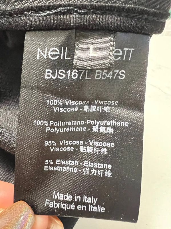Neil Barrett NeIL BarreTT Black Cotton Men's Sweatshirt 0089 Size US L / EU 52-54 / 3 - 6 Thumbnail