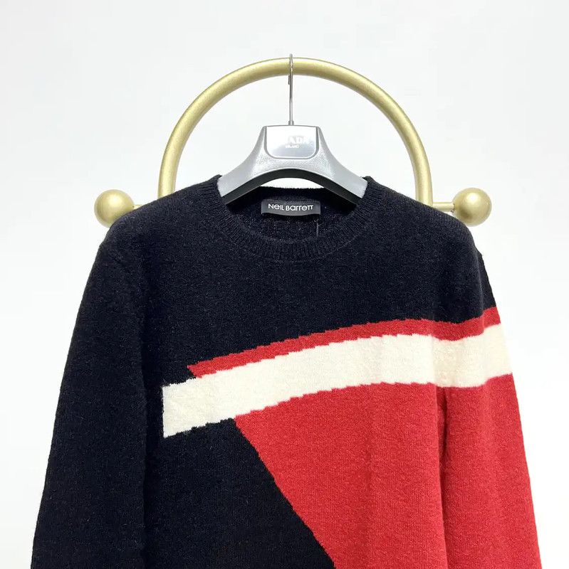 Neil Barrett NeIL Barrett Colorful Alpaca Wool Sweater 0089 Size US XS / EU 42 / 0 - 4 Thumbnail
