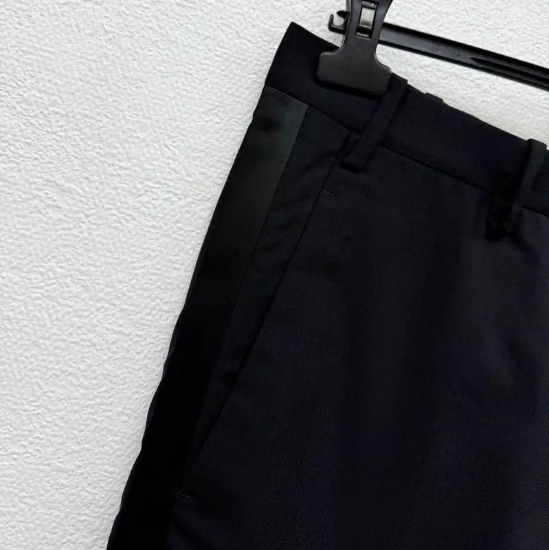 Neil Barrett NeIL BarreTT Black Wool Casual Pants for Men 0089 Size US 42 / EU 58 - 3 Thumbnail