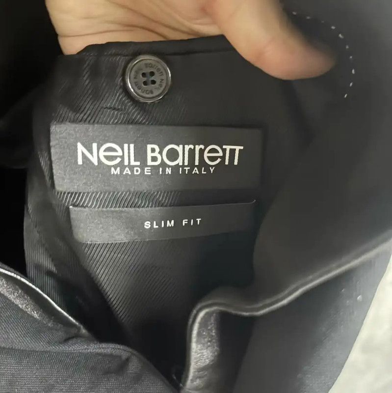 Neil Barrett NeIL BarreTT Black Wool Men's Outerwear 0089 Size US L / EU 52-54 / 3 - 2 Thumbnail