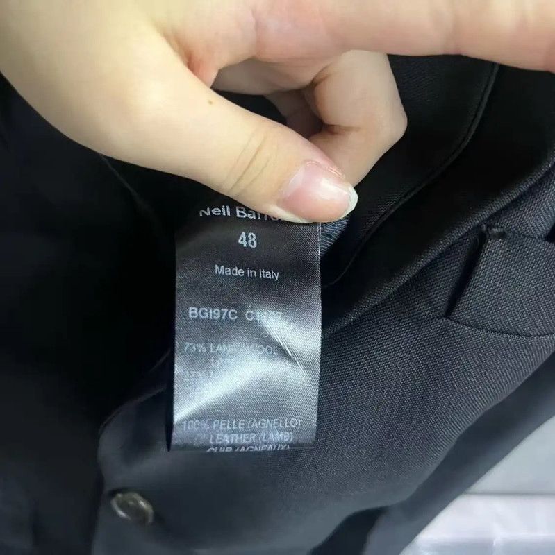 Neil Barrett NeIL BarreTT Black Wool Men's Outerwear 0089 Size US L / EU 52-54 / 3 - 3 Thumbnail
