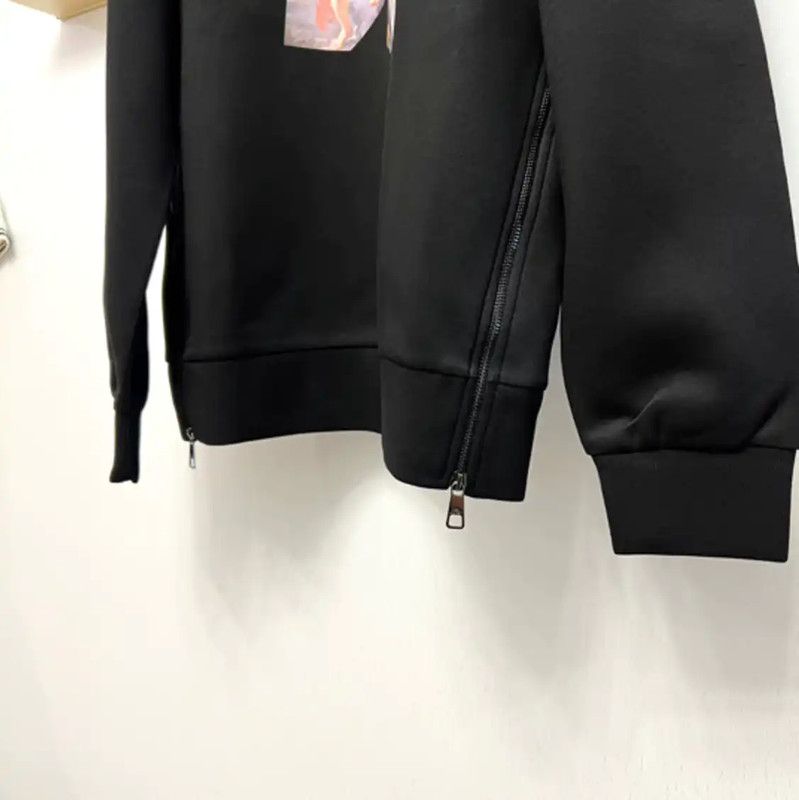 Neil Barrett Neil Barrett Black Long Sleeve Sweatshirt 0089 Size US XL / EU 56 / 4 - 4 Thumbnail