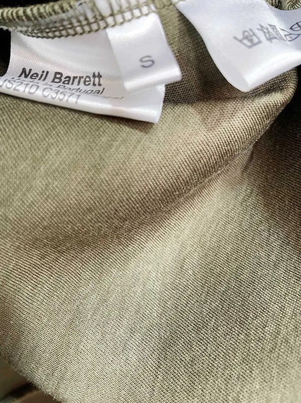 Neil Barrett NeIL Barrett Olive Green Cotton Long Sleeve Sweatshirt 0089 Size US S / EU 44-46 / 1 - 5 Thumbnail