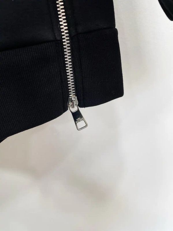 Neil Barrett Neil Barrett Black Cotton Men's Hoodie 0089 Size US XXS / EU 40 - 4 Thumbnail