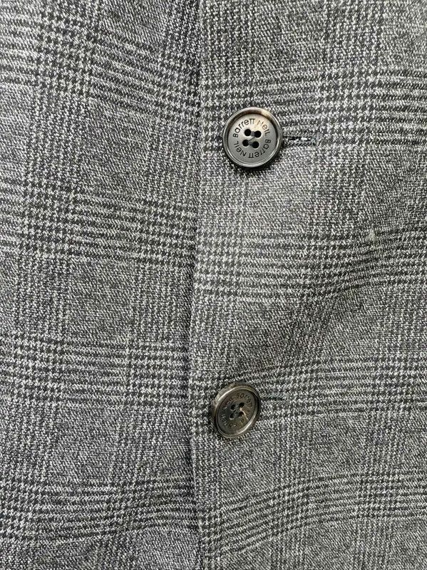 Neil Barrett Gray Wool Blend Long Sleeve Coat 0089
