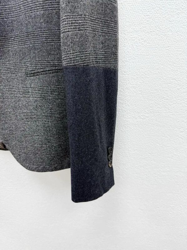 Neil Barrett Gray Wool Blend Long Sleeve Coat 0089