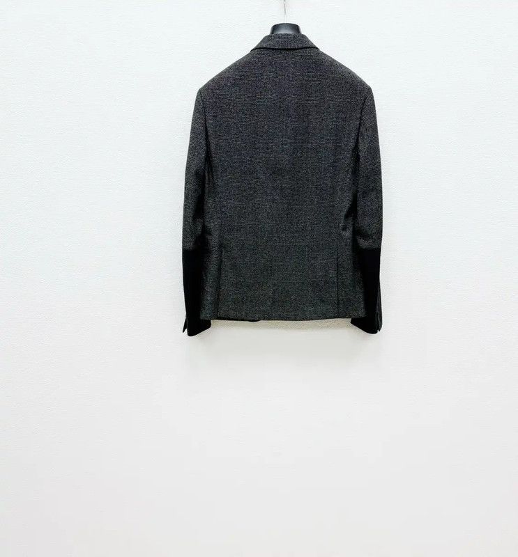 Neil Barrett Gray Wool Blend Long Sleeve Coat 0089