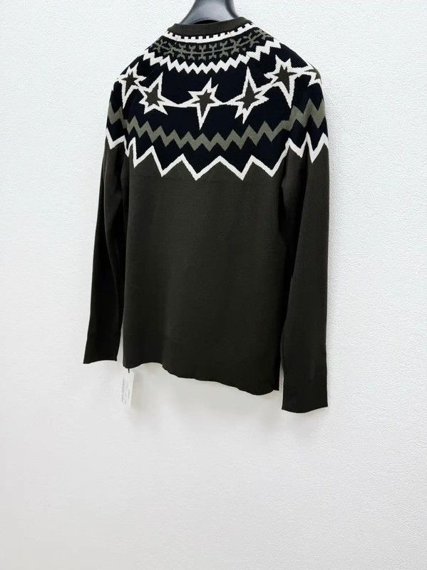 Neil Barrett NeIL BarreTT Green Wool Knit Sweater for Men 0089 Size US M / EU 48-50 / 2 - 4 Thumbnail