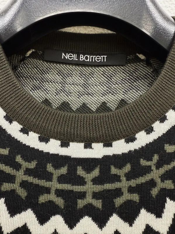 Neil Barrett NeIL BarreTT Green Wool Knit Sweater for Men 0089 Size US M / EU 48-50 / 2 - 3 Thumbnail