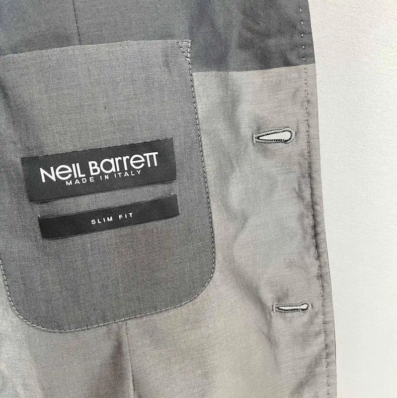 Neil Barrett NeIL Barrett Gray Long Sleeve Outerwear 0089 Size US S / EU 44-46 / 1 - 4 Thumbnail
