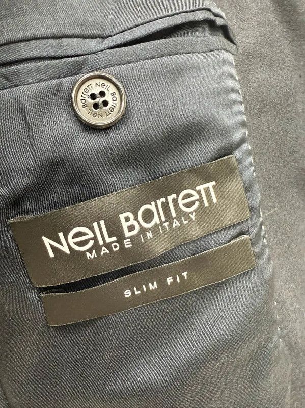 Neil Barrett NeIL BarreTT Navy Wool Long Sleeve Jacket 0089 Size US L / EU 52-54 / 3 - 7 Thumbnail