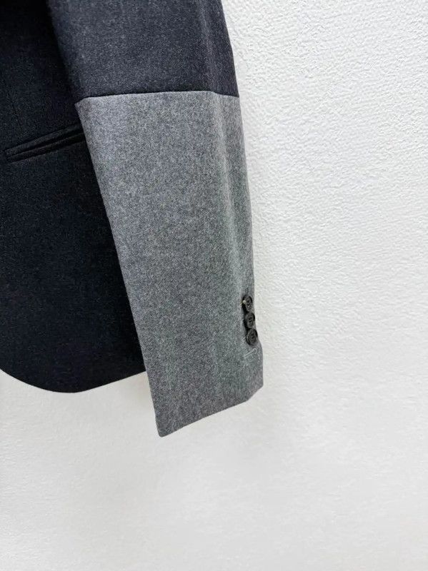 Neil Barrett Neil Barrett Dark Grey Wool Long Sleeve Jacket 0089 Size US XXL / EU 58 / 5 - 4 Thumbnail
