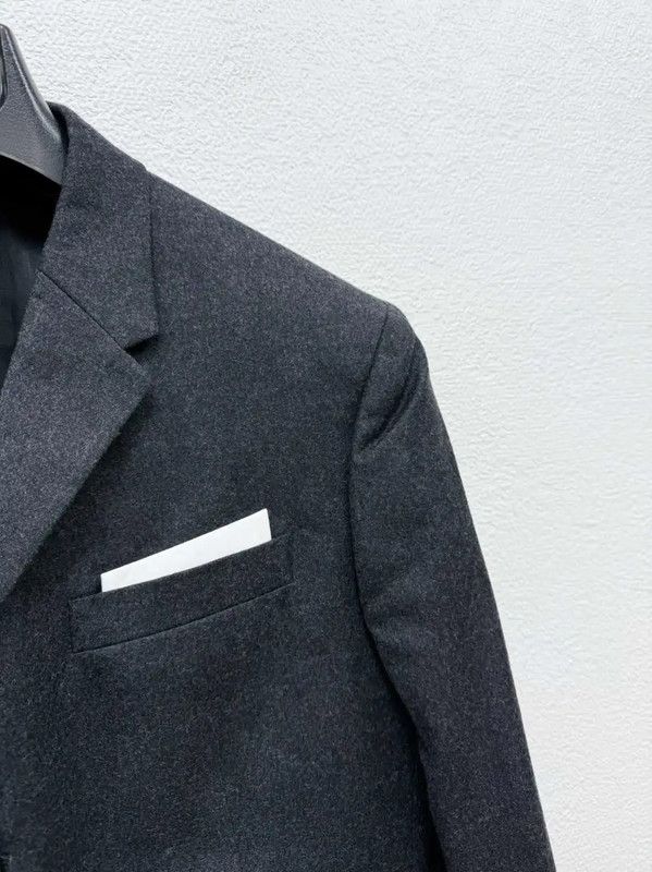 Neil Barrett NeIL BarreTT Dark Gray Wool Long Sleeve Jacket 0089 Size US XL / EU 56 / 4 - 3 Thumbnail