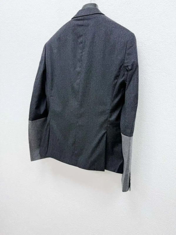 Neil Barrett NeIL BarreTT Dark Gray Wool Long Sleeve Jacket 0089 Size US XL / EU 56 / 4 - 5 Thumbnail