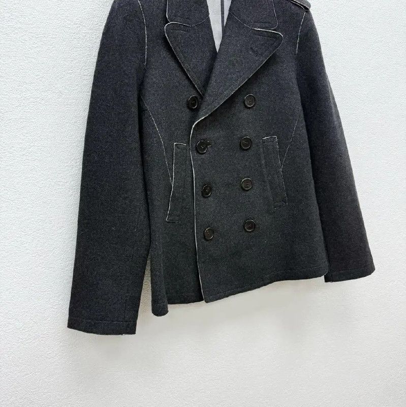 Neil Barrett Neil Barrett Winter Black Wool Peacoat 0089 Size US M / EU 48-50 / 2 - 2 Thumbnail