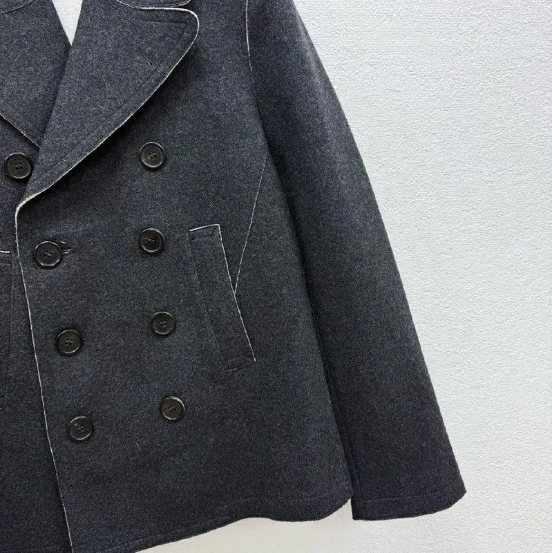 Neil Barrett Neil Barrett Winter Black Wool Peacoat 0089 Size US M / EU 48-50 / 2 - 3 Thumbnail