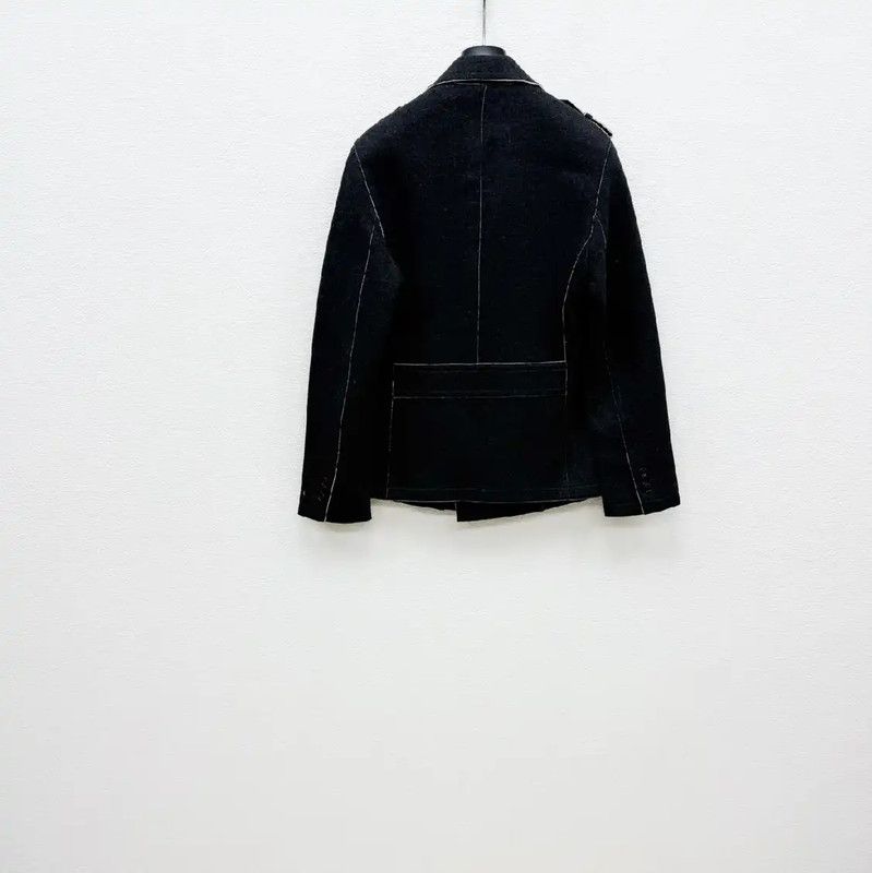 Neil Barrett Neil Barrett Winter Black Wool Peacoat 0089 Size US M / EU 48-50 / 2 - 4 Thumbnail