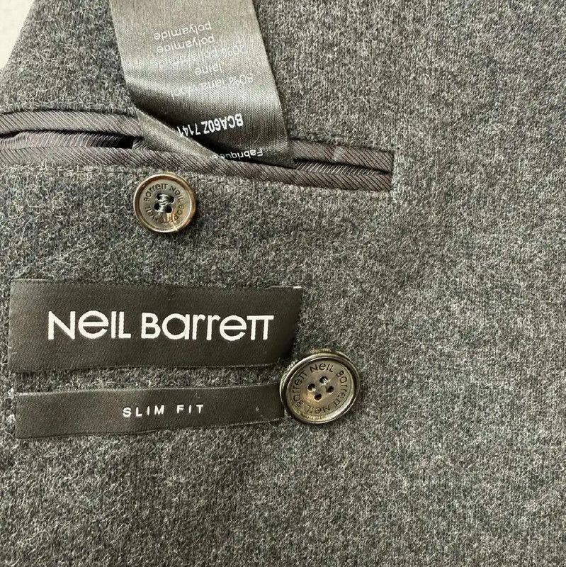Neil Barrett Neil Barrett Winter Black Wool Peacoat 0089 Size US M / EU 48-50 / 2 - 7 Thumbnail