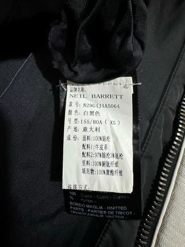 Neil Barrett NeIL Barrett Black Logo Puff Jacket 0089 Size US XS / EU 42 / 0 - 4 Thumbnail