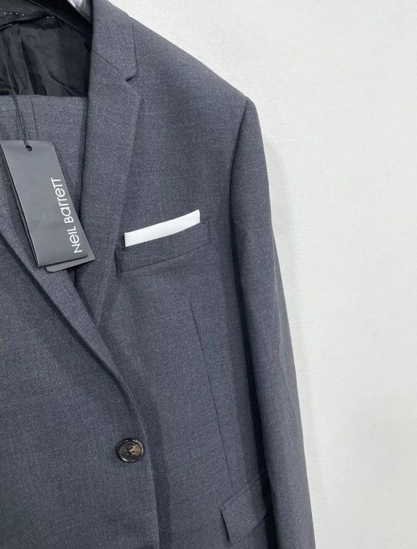 Neil Barrett Neil Barrett Men's Dark Gray Wool Blazer 0089 Size US XS / EU 42 / 0 - 4 Thumbnail