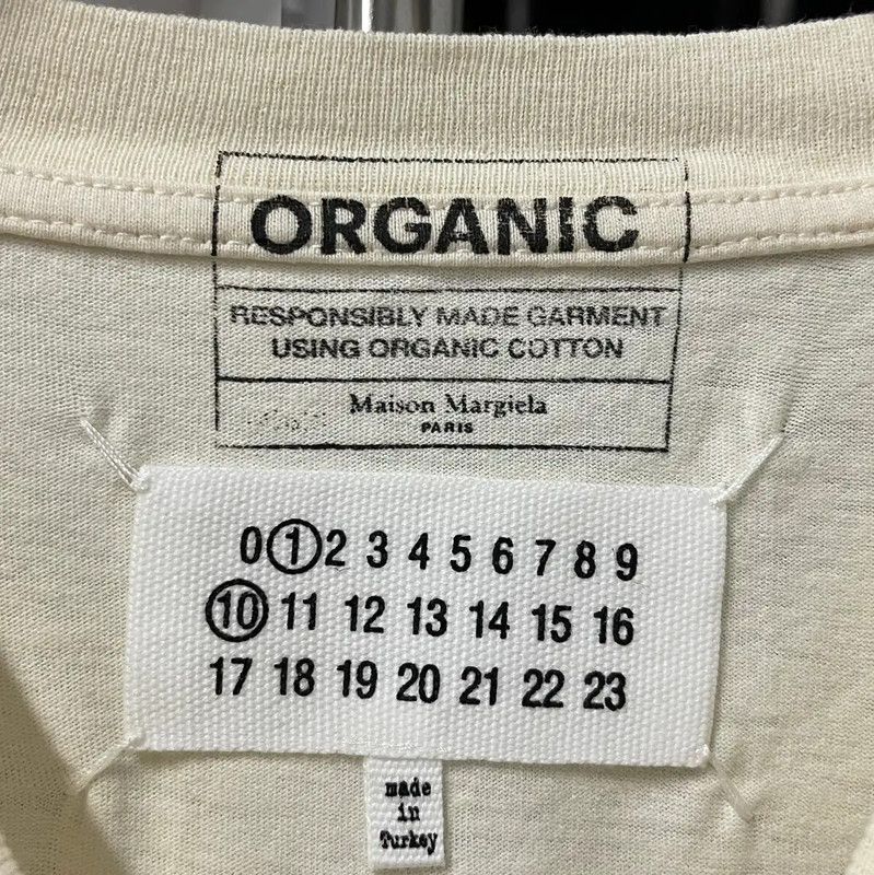 Maison Margiela Maison Margiela Men's Summer Cream Cotton T-Shirt 0089 Size US M / EU 48-50 / 2 - 4 Thumbnail