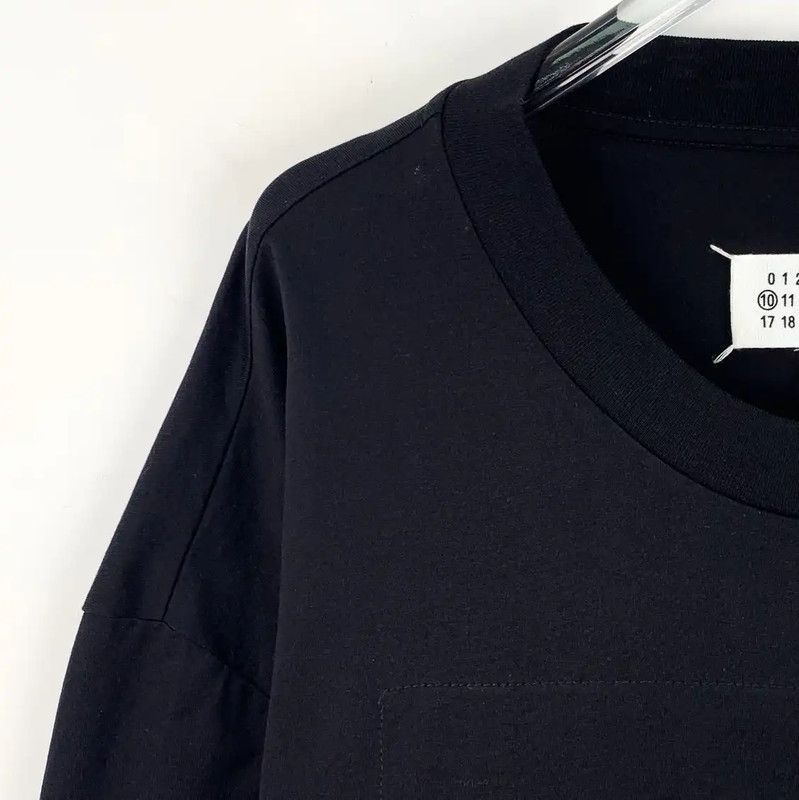 Maison Margiela Maison Margiela Black Cotton Men's T-Shirt 0089 Size US L / EU 52-54 / 3 - 3 Thumbnail