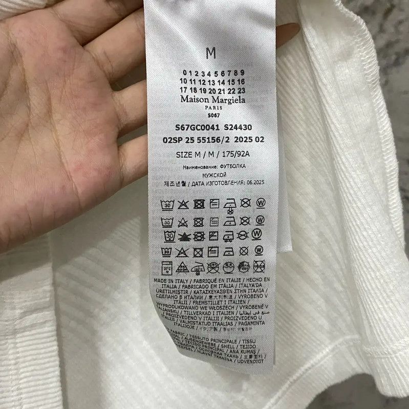 Maison Margiela Maison Margiela White Short Sleeve T-Shirt 0089 Size US M / EU 48-50 / 2 - 6 Thumbnail