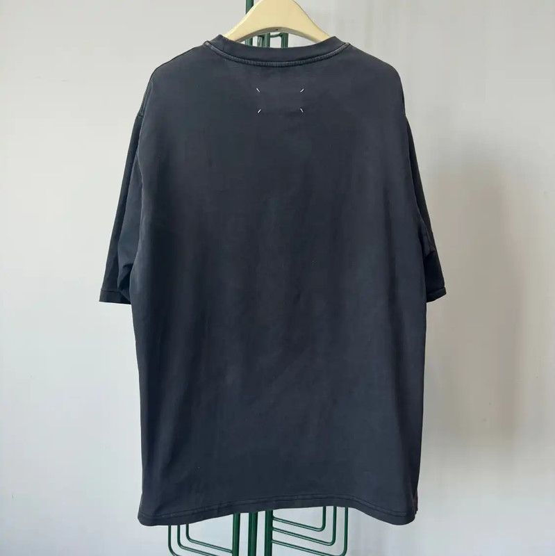 Maison Margiela Maison Margiela Black Cotton Logo T-Shirt for Men 0089 Size US S / EU 44-46 / 1 - 2 Thumbnail