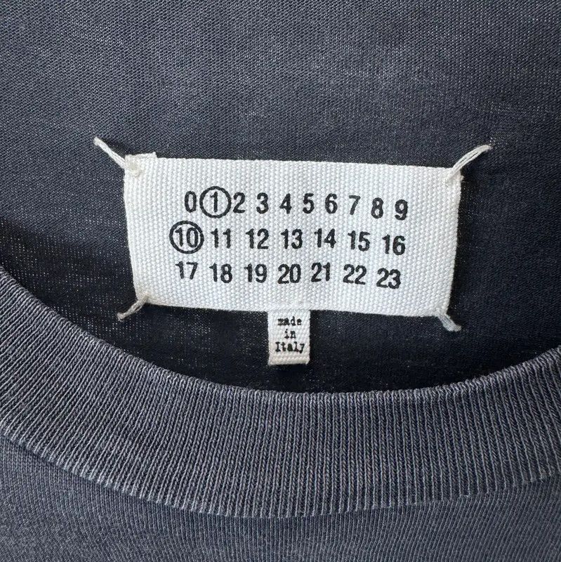 Maison Margiela Maison Margiela Black Cotton Logo T-Shirt for Men 0089 Size US S / EU 44-46 / 1 - 4 Thumbnail