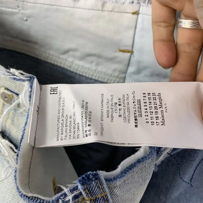 Maison Margiela Maison Margiela Blue Casual Pants for Men 0089 Size US 30 / EU 46 - 4 Thumbnail