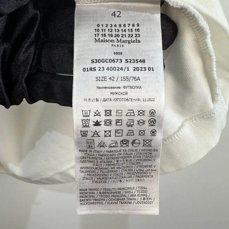 Maison Margiela Maison Margiela White Cotton Men's T-Shirt 0089 Size US XL / EU 56 / 4 - 5 Thumbnail