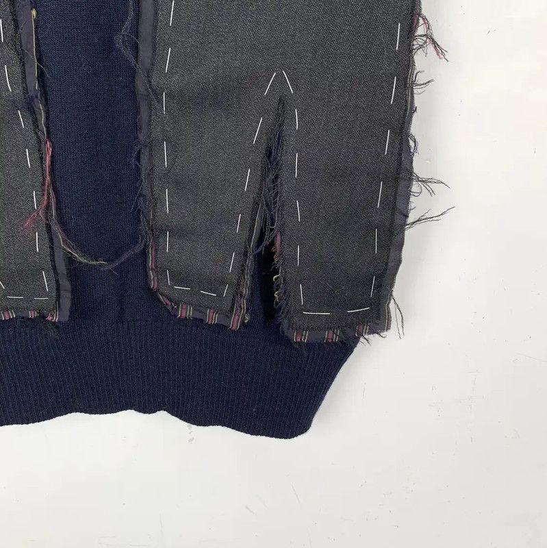 Maison Margiela Maison Margiela Dark Blue Wool Men's Sweater 0089 Size US S / EU 44-46 / 1 - 4 Thumbnail