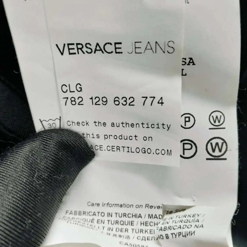 Versace Versace Black Cotton Long Sleeve Shirt 0089 Size US L / EU 52-54 / 3 - 3 Thumbnail