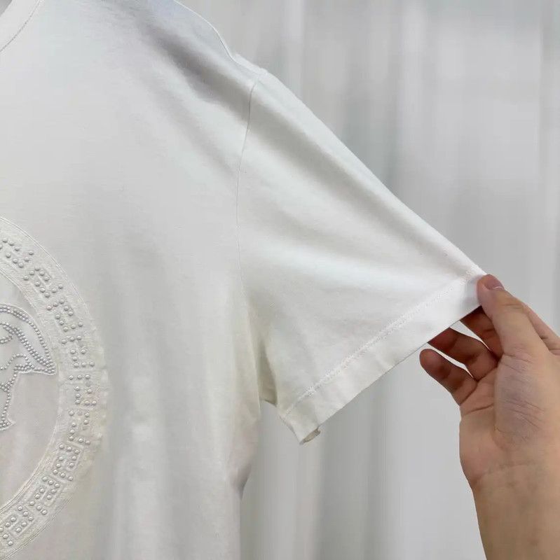 Versace Versace White Cotton Medusa T-Shirt 0089 Size US L / EU 52-54 / 3 - 4 Thumbnail