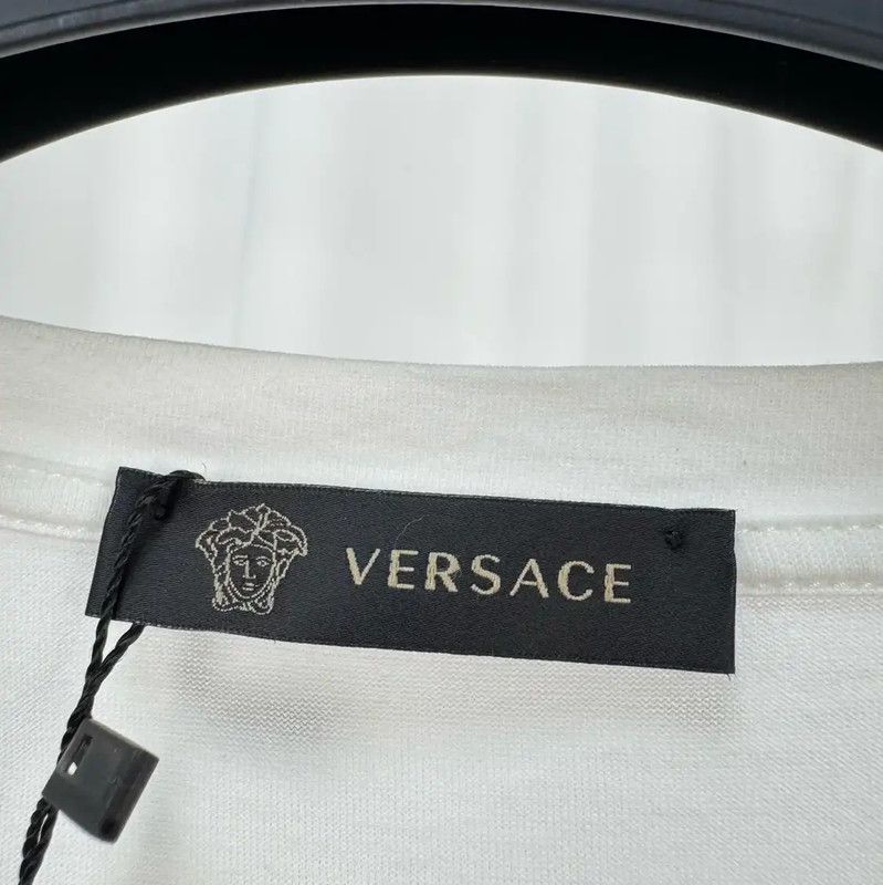 Versace Versace White Cotton Medusa T-Shirt 0089 Size US L / EU 52-54 / 3 - 5 Thumbnail