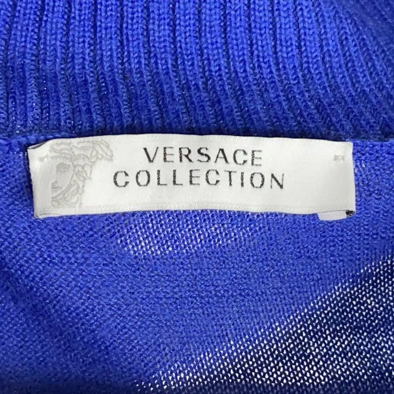 Versace Versace Blue Cotton Sweater for Men 0089 Size US XL / EU 56 / 4 - 4 Thumbnail