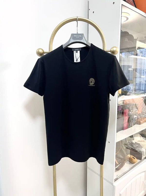 Versace Versace Black Cotton Men's Short Sleeve T-Shirt 0089 Size US S / EU 44-46 / 1 - 2 Thumbnail
