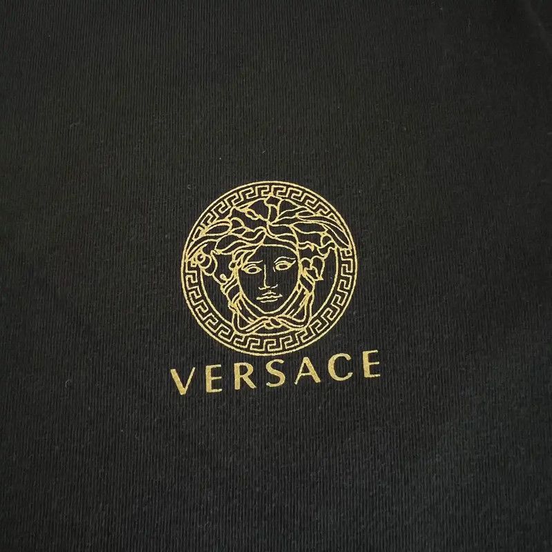 Versace Versace Black Cotton Men's T-Shirt 0089 Size US S / EU 44-46 / 1 - 3 Thumbnail