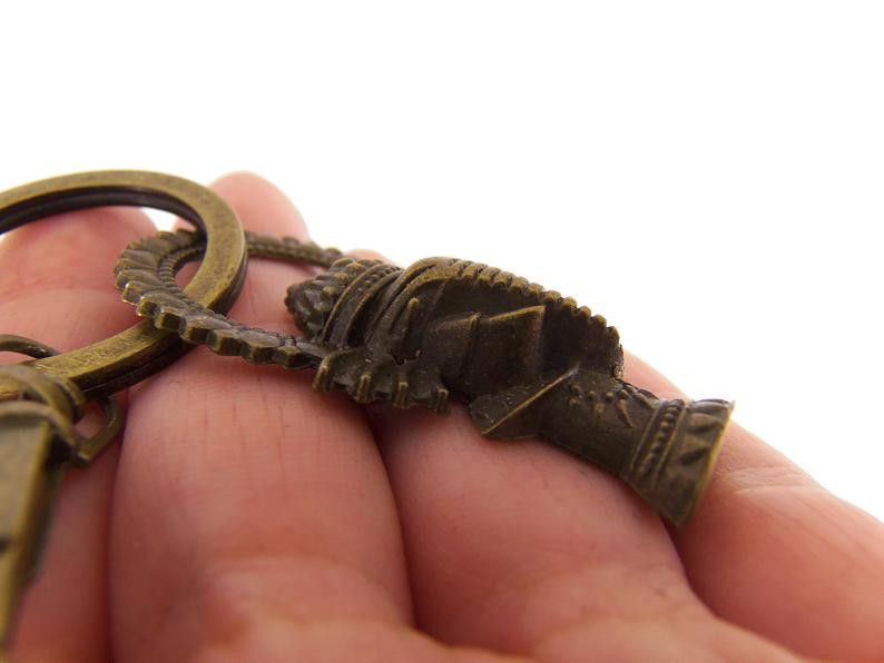 Rubber Keychain Elephant keychain, Bronze ganesha keychain, ganesha key