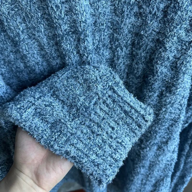 Maison Margiela Maison Margiela Blue Cotton Blend Pullover Sweater 0089 Size US M / EU 48-50 / 2 - 3 Thumbnail